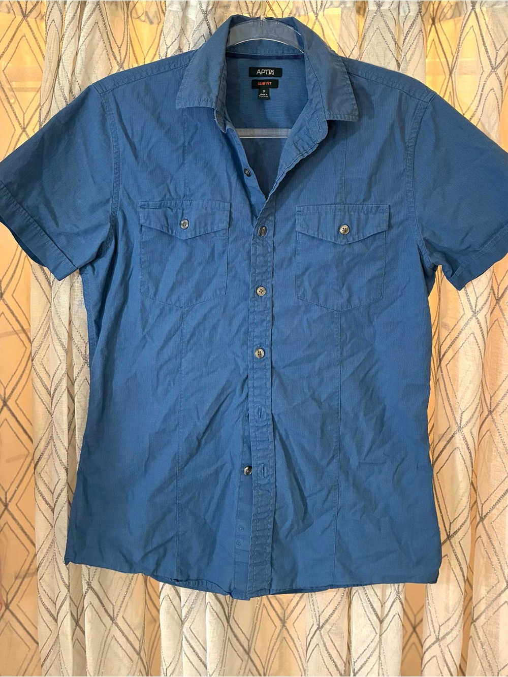 Apt. 9 Men's Short-Sleeve Button-Down Shirt - Blue